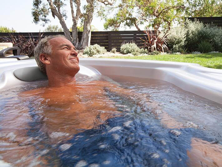 Being 50 and feeling 30 with hot tub therapy.
